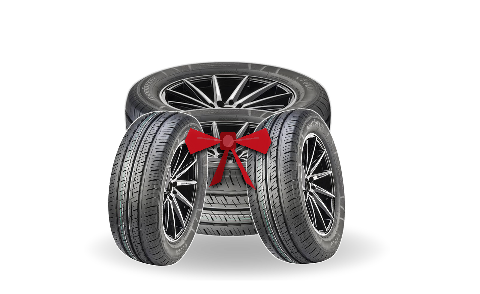 Set of 4 165/80R14 tyres